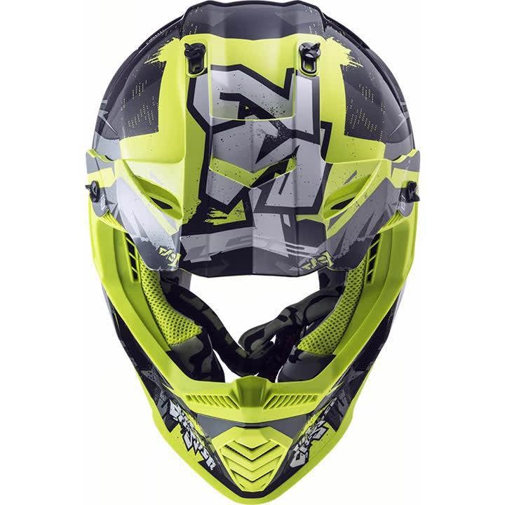 Bild von Motocross Helm LS2 Fast Evo Crusher Gelb MX437