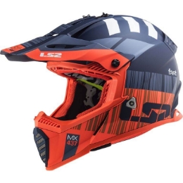 Bild von LS2 MX437 Fast Evo Xcode Motocross Helm Orange Blau