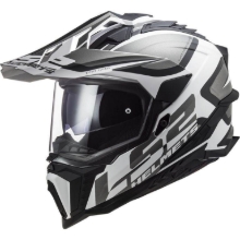 Bild von Enduro čelada LS2 Explorer Alter (MX701), črna/bela