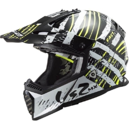 Bild von LS2 MX437 Fast Evo Verve Motocross Helm Schwarz  Weiß