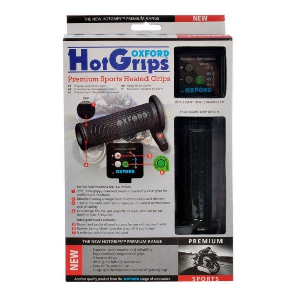 Bild von Oxford Premium Sport beheizte Motorrad Lenkergriffe (5 Stufen), 22 mm fi