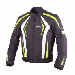 Športna motoristična jakna GMS Pace, črna/rumena