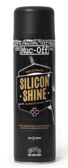 Bild von Muc-Off Silicon Shine Silikon-Glanzspray / Motorrad Silikon-Oberflächenschutz, 500 ml