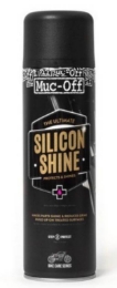 Sprej za sijaj/silikonska zaščita površin motorja Muc-Off Silicon Shine, 500 ml