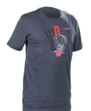 Bild von Akrapovič Red Strip T-Shirt aus Baumwolle mit kurzen Ärmeln