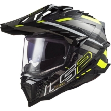 Bild von Karbonska enduro čelada LS2 Explorer Edge (MX701), črna/rumena