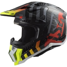 Bild von Karbonska motokros čelada LS2 X-Force Barrier (MX703), rumena/rdeča
