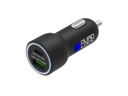 Bild von   Das Dual-USB-Schnellladegerät Quad Lock Dual V2 12V/48W für Motorrad oder Auto