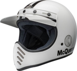 Bild von Retro motocross čelada BELL Moto-3 Steve McQueen Edition