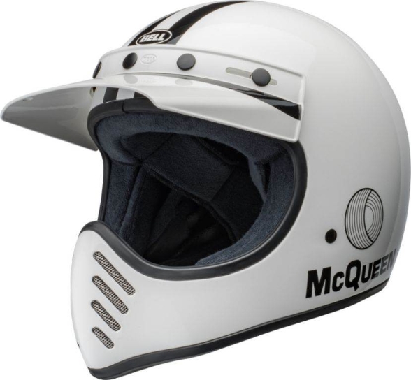 Bild von Retro motocross čelada BELL Moto-3 Steve McQueen Edition