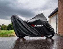 Bild von Bihr H2O wasserdichte Motorrad Abdeckplane - für Motorräder mit einem Motorradkoffer